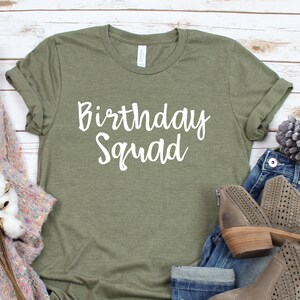 Maglietta Birthday Squad / Magliette Birthday abbinate / Maglietta Birthday Queen / Magliette Birthday Group / Magliette Birthday da donna