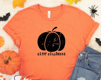 Grunge Pumpkin Shirt | Distressed Pumpkin Tee | Halloween Party Tee | Halloween Graphic Tee | Cute Halloween Shirt | Halloween Costume Tee