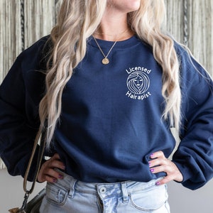 Licensed Hairapist, Hairstylist Sweatshirt, Funny Hair Dresser Crewneck, Hairstylist Gift, Hair Dresser Gift, Gift for Hairstylist, Hair