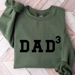 Personalized Dad Sweatshirt: Father's Day Gift, Daddy of Three, Two, Four Crewneck