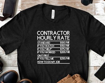 Funny contractor shirts Clearance