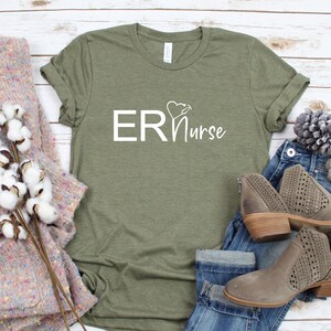 ER Nurse Shirt, Emergency Nurse Shirt, RN Shirt, Gift for Nurse, Gift for RN, Gift for Emergency Nurse, Nurse Life, Registered Nurse, Nurse