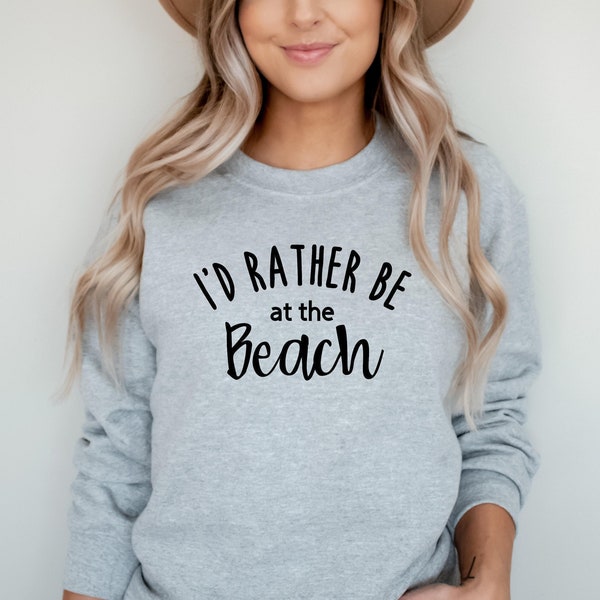 When in Doubt Beach Fleece Crewneck Sweatshirt Only