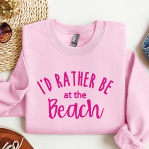 Beach Life Sweatshirt - Beachy Vibes Summer Vacation Crewneck, Ocean Lover Gift