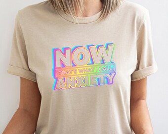 Funny Anxiety Graphic Tee: Mental Health Awareness T-Shirt, Humorous Anxious Introvert TShirt