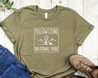 Yellowstone National Park Shirt | National Park Shirt | Wyoming Shirt | Old Faithful Shirt | Hiking Shirt | Hikers Shirt | Camping Shirt
