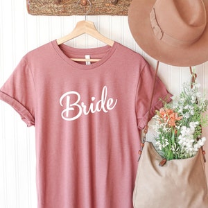 Bride Shirt | Wedding Party Shirts | Bridal Party Shirts | Matching Wedding Party Tees | Matching Bridal Party | Newlywed Shirt | Bride Tee