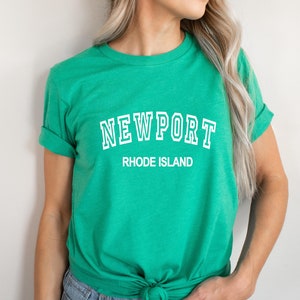 Newport Rhode Island Varsity Graphic Tee, Newport RI Shirt, Brandy Melville Inspired, Newport T-Shirt, Vintage Graphic Tee, RI Shirt, Gift