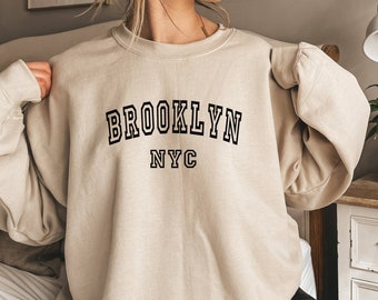 NYC Embroidered Monogram Sweatshirt