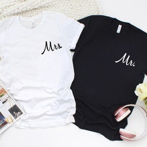 Mr and Mrs Shirt, Mr and Mrs, Just Married Shirt, Wedding Shirt, Wife And Hubs Shirts, Just Married Shirts, Mr and Mrs,Hubby Wifey Shirt