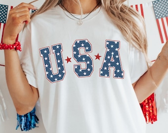 Retro USA Shirt – Vintage American Flag Tee, Patriotic Shirt for 4th of July, Memorial Day, Independence Day, Veterans & Everyday Wear