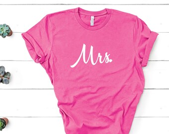 Mr and Mrs Shirts | Mr and Mrs | Newlywed Shirts | Just Married Shirts | Honeymoon Shirt | Bride Shirt | Matching Shirts | Bride and Groom