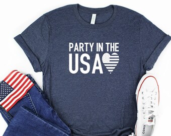 Party in the USA Tee | Patriotic Shirt | 4th of July Shirt | July 4th Shirt | Fourth of July Tee | Memorial Day Tee | Independence Day