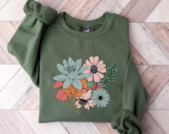 [GRAVER]★CREAM FLOWER DOT COLOR MATCHING SWEATSHIRT MUSINSA | GRAVER [UNISEX] Cream Flower Dot Coloring Hoodie_Navy