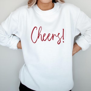 Cheers Sweatshirt, Cheers Crewneck, Festive Celebration Shirt, New Years Eve Sweater, Happy New Year Outfit, NYE Party Tee, Celebrate Gift