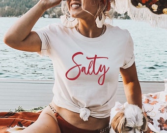 Salty Beach Shirt, Salty Shirt, Don't Be Salty, Vacation Shirt, Travel Shirt, Beach Graphic Tee, Beach T-Shirt, Beach Vacation Shirt, Beach