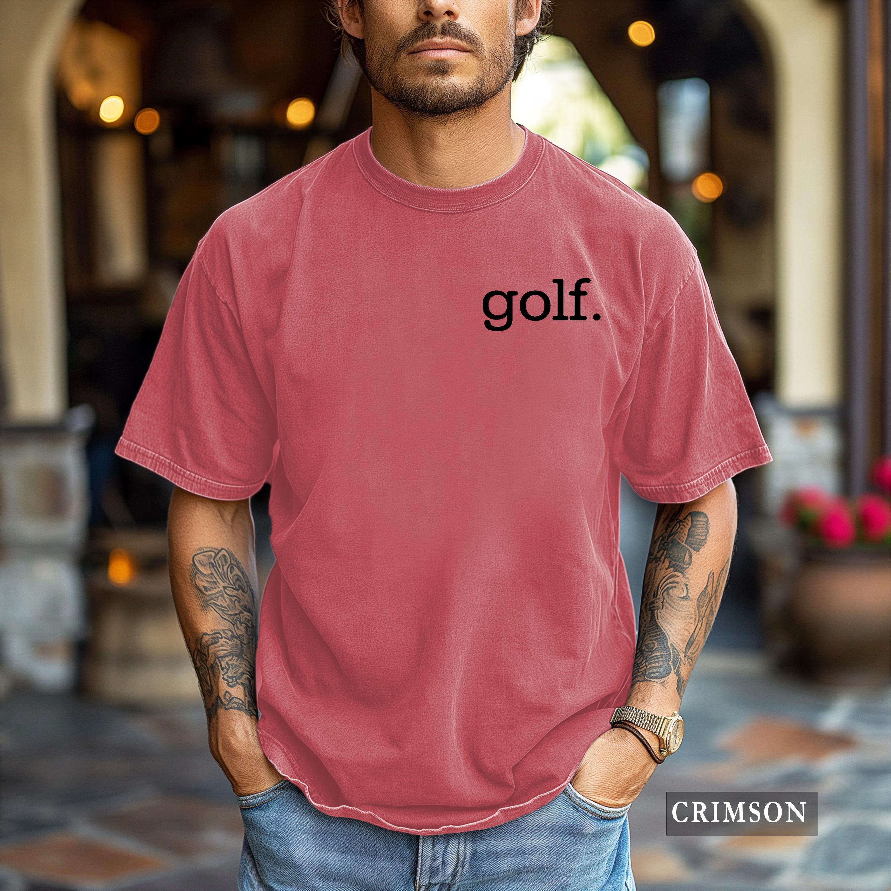 Golf Shirt - Comfort Colors® Minimalist Golfer Graphic Tee