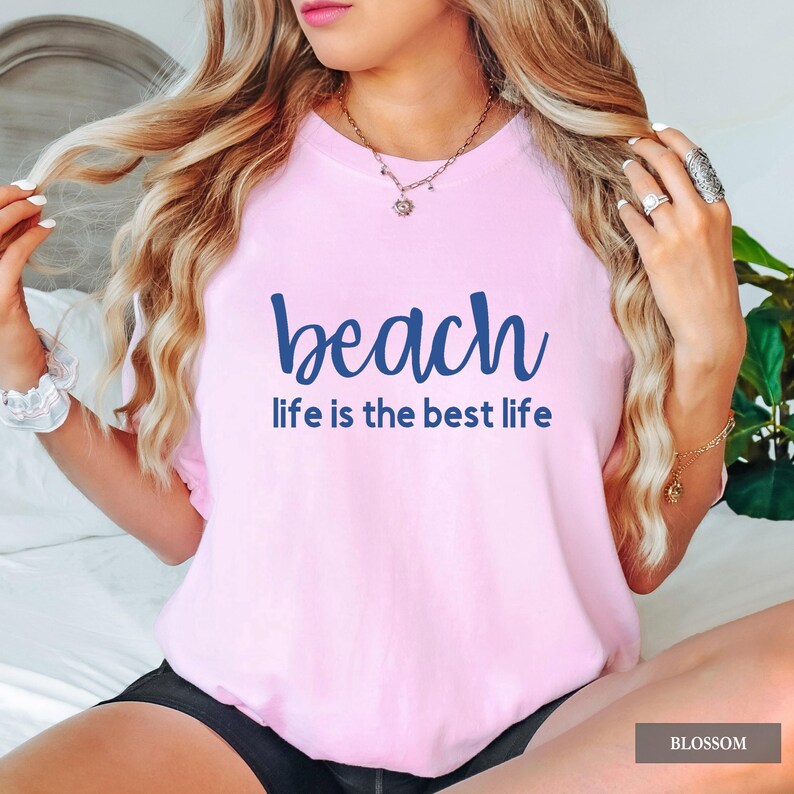 Beach Life Shirt – Summer Vibes Graphic Tee, Coastal Living T-Shirt, Vacation Mode Beach Lover Gift, Beach Day Outfit, Ocean Vibes TShirt image 3