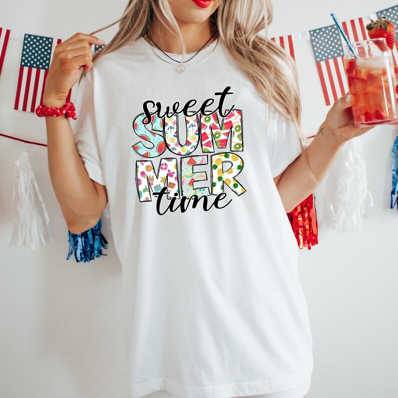 Summertime Shirt: Comfort Colors® Beach Vacation TShirt, Coverup Graphic Tee image 3