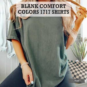 Leeg uniseks T-shirt, comfortkleuren 1717, Bella Canvas 3001, DIY Craft DIY-T-shirt