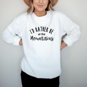 Mountain Sweatshirt, Nature Unisex Crewneck Sweatshirt, Adventure Sweatshirt, Hiking Shirt Outdoorsy Camping, Mountains Sweater Gift, Hikers image 6