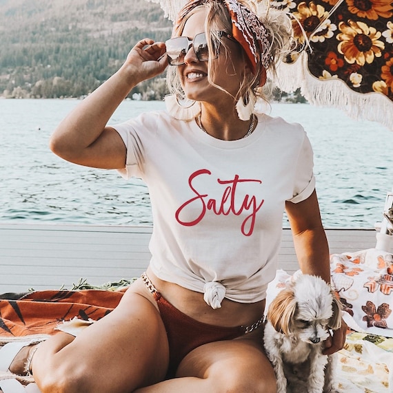 Salty Beach Shirt, Salty Shirt, Don't Be Salty, Vacation Shirt, Travel Shirt, Beach Graphic Tee, Beach T-Shirt, Beach Vacation Shirt, Beach