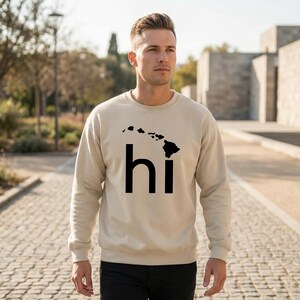 Hawaii Sweatshirt - HI Graphic Tee, The Aloha State Vacation Souvenir Gift image 4