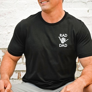 Rad Dad Shirt - Comfort Colors® New Daddy Graphic Tee, Father's Day Gift image 1