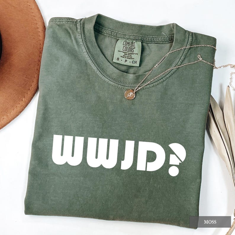 WWJD Shirt, What Would Jesus Do TShirt, Religious Graphic Tee, Inspirational Shirt, Golden Rule Shirt, Worship Shirt, Unisex Christian Tee image 1
