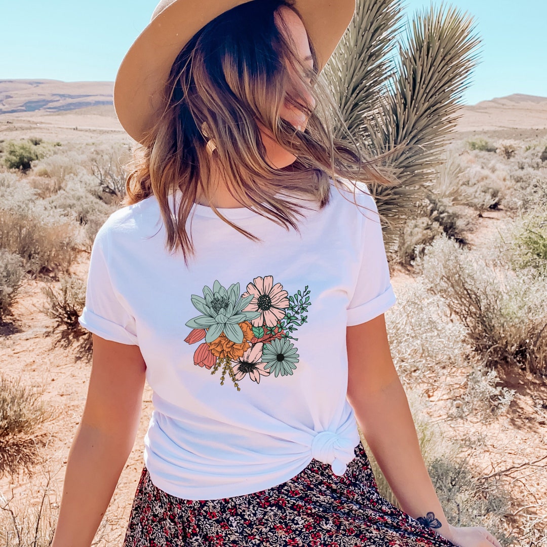 NECKLACE SET PICTORIAL BOOK FLOWER TEE（Tシャツ/カットソー