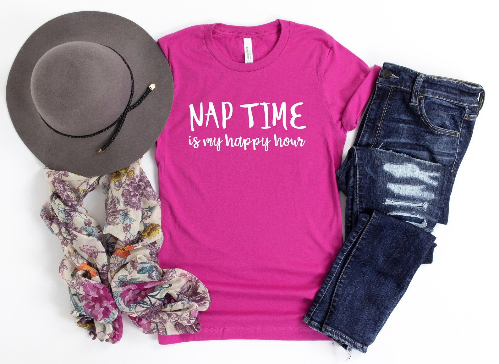 Naptime is My Happy Hour Shirt Funny Mom Graphic Tee Mom Etsy