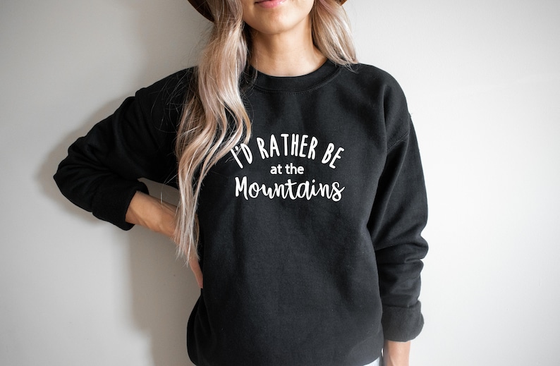 Mountain Sweatshirt, Nature Unisex Crewneck Sweatshirt, Adventure Sweatshirt, Hiking Shirt Outdoorsy Camping, Mountains Sweater Gift, Hikers image 2