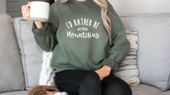 Mountain Sweatshirt, Nature Unisex Crewneck Sweatshirt, Adventure Sweatshirt, Hiking Shirt Outdoorsy Camping, Mountains Sweater Gift, Hikers