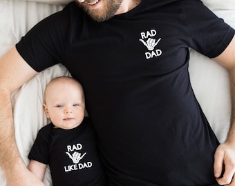 Rad Dad & Son Matching Shirts: Daddy and Me Father's Day Gift