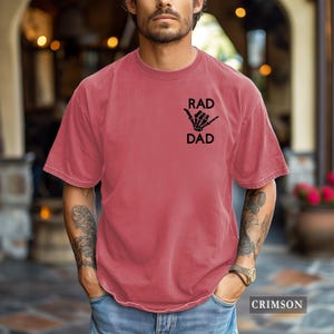 Rad Dad Shirt - Comfort Colors® New Daddy Graphic Tee, Father's Day Gift image 6