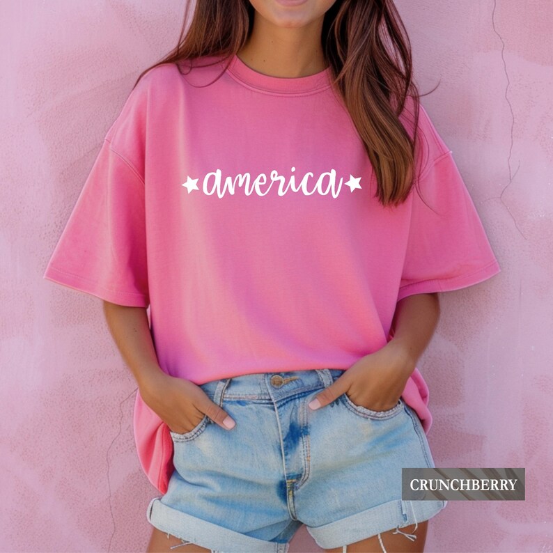 Camiseta Americana, Camiseta Patriótica, Camiseta com Estampa do Dia da Memória, Camiseta do 4 de Julho, Roupa para o Dia da Independência, Camisetas Combinando para o 4 de Julho, Camiseta EUA/Mérica imagem 5