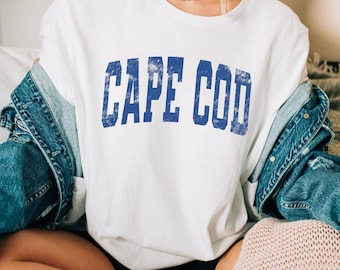 Cape Cod Shirt, Massachusetts TShirt, Beach Coverup Shirt, Spring Break Graphic Tee, Beach Pullover, Preppy Shirt, Cape Cod Souvenir