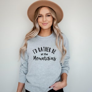 Mountain Sweatshirt, Nature Unisex Crewneck Sweatshirt, Adventure Sweatshirt, Hiking Shirt Outdoorsy Camping, Mountains Sweater Gift, Hikers image 3