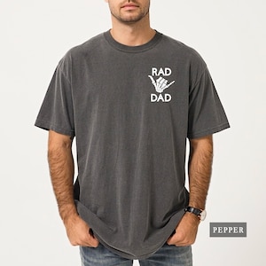 Rad Dad Shirt - Comfort Colors® New Daddy Graphic Tee, Father's Day Gift image 8