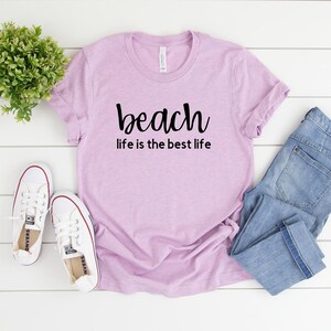 Beach Life Shirt – Summer Vibes Graphic Tee, Coastal Living T-Shirt, Vacation Mode Beach Lover Gift, Beach Day Outfit, Ocean Vibes TShirt image 7