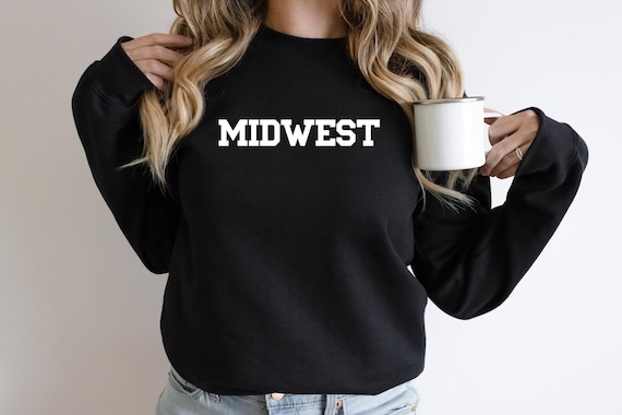 Midwest Sweatshirt, Preppy Crewneck, Preppy Pfp, Minnesota, Illinois,  Michigan, Iowa, Midwestern Varsity Sweater, Heartland, Midwesterner -   Norway