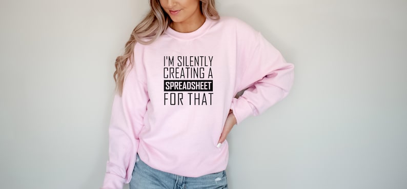 Erstellen einer Tabelle Sweatshirt: Lustiger Daten analytiker Rundhalsausschnitt, Aktuar Statistiker Geschenk Bild 5