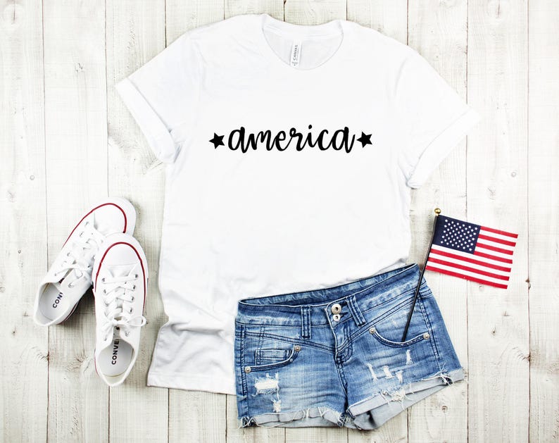 Camiseta Americana, Camiseta Patriótica, Camiseta com Estampa do Dia da Memória, Camiseta do 4 de Julho, Roupa para o Dia da Independência, Camisetas Combinando para o 4 de Julho, Camiseta EUA/Mérica imagem 8
