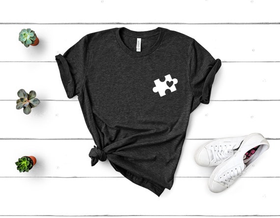 Autism Shirt Puzzle Piece Shirt Autism Awareness Tee | Etsy