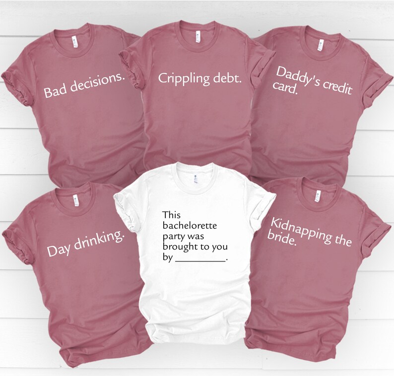 Funny Bachelorette Party Shirts Cards Against Humanity Etsy