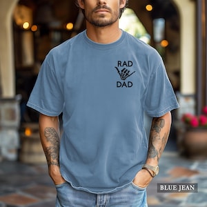 Rad Dad Shirt - Comfort Colors® New Daddy Graphic Tee, Father's Day Gift image 5