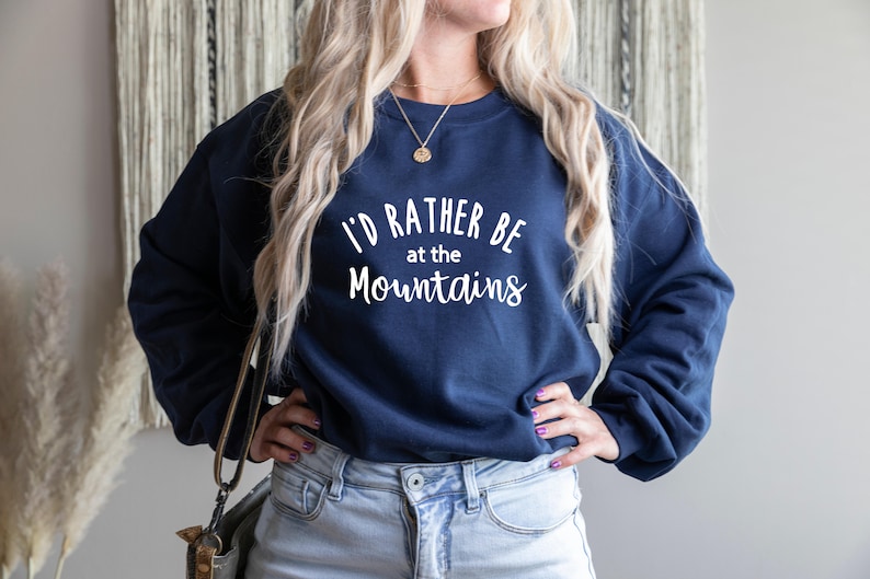 Mountain Sweatshirt, Nature Unisex Crewneck Sweatshirt, Adventure Sweatshirt, Hiking Shirt Outdoorsy Camping, Mountains Sweater Gift, Hikers image 4
