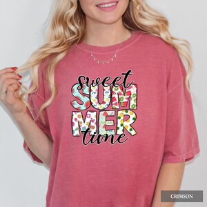 Summertime Shirt: Comfort Colors® Beach Vacation TShirt, Coverup Graphic Tee image 4