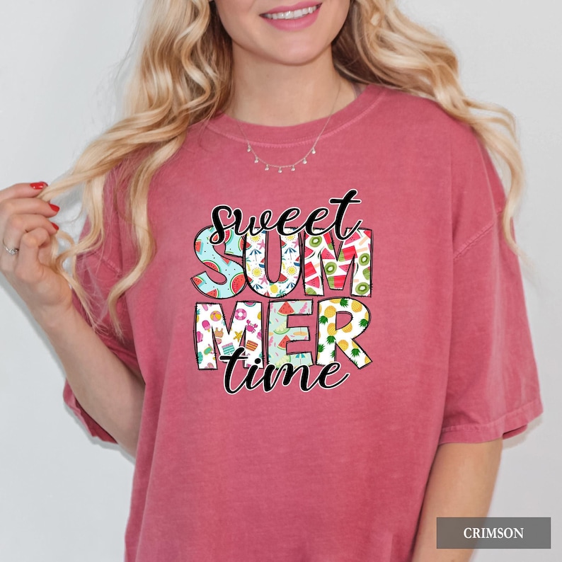 Summertime Shirt: Comfort Colors® Beach Vacation TShirt, Coverup Graphic Tee image 4