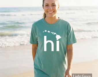 Hawaii Shirt - Comfort Colors® HI Graphic Tee, The Aloha State Vacation Souvenir Gift